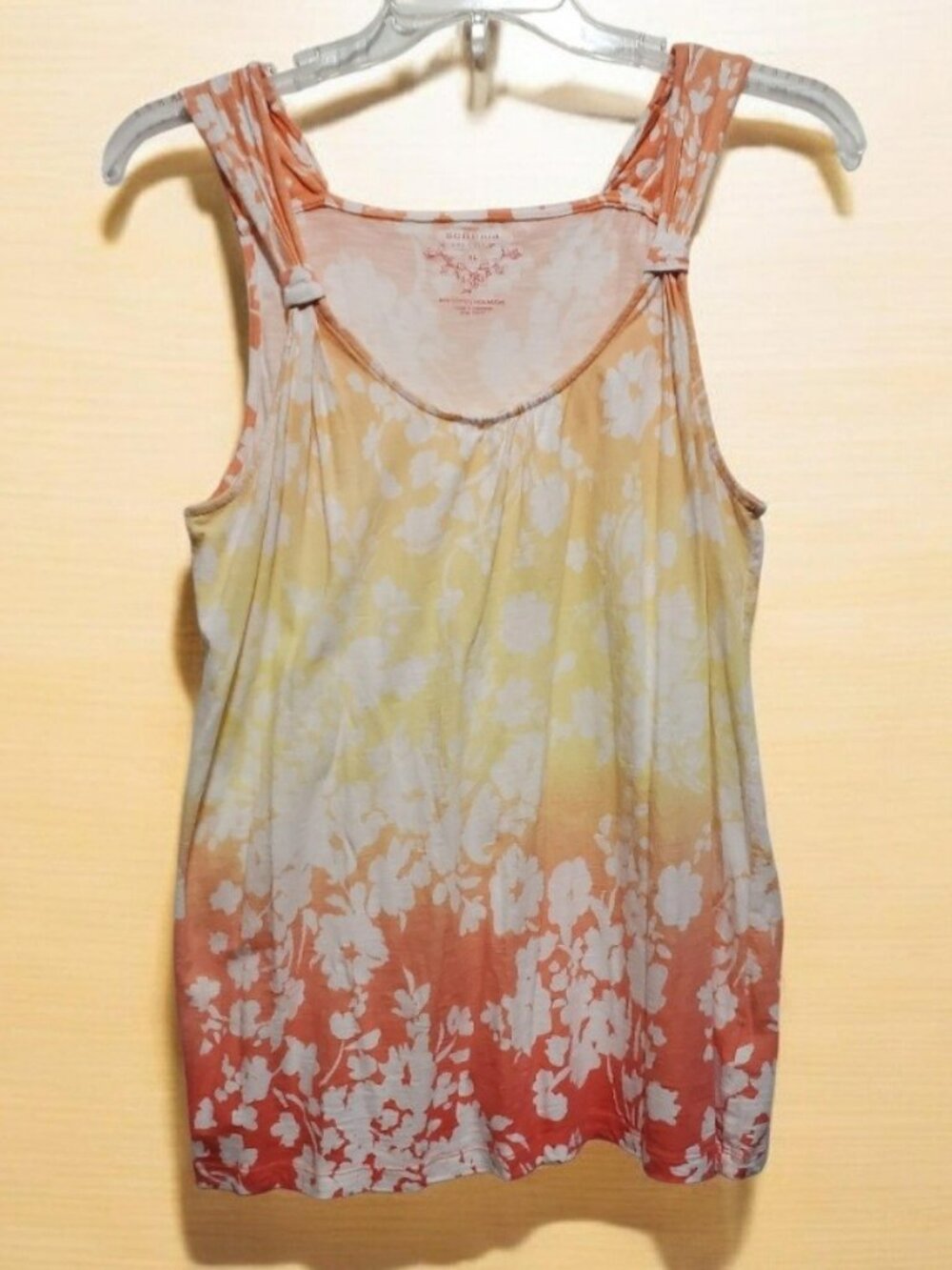 Floral Ombre Sleeveless Top Sonoma Life Style size XL